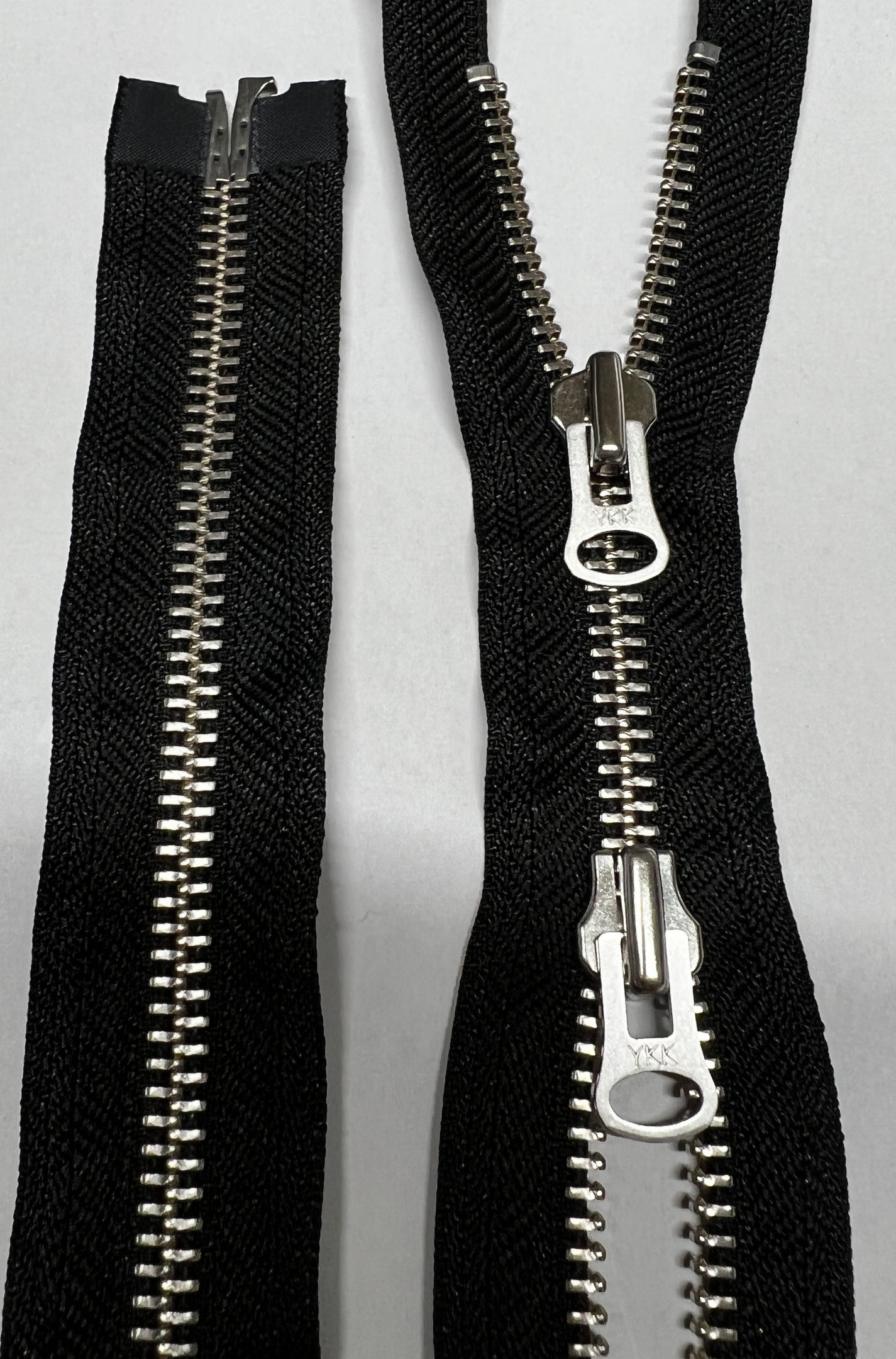 Mетален двойно делим цип, YKK, 85 cм, T8
